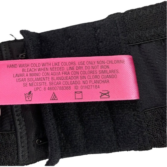 Fruit Of The Loom Black 42D Bra Underwire Lightly Padded Style FT093 Nylon - Picture 3 of 5